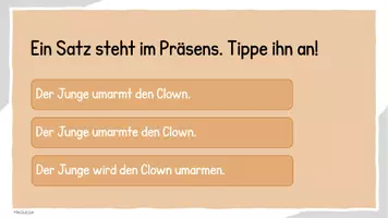 Vorschau - Präsentationen/Tafelbilder - Erkennst du die Zeitform? - Interaktives Quiz - Seite 2