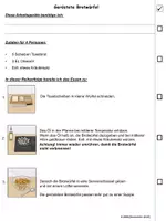 Vorschau - Arbeitsblätter - Rezept für geröstete Brotwürfel Schritt-für-Schritt - Deckblatt