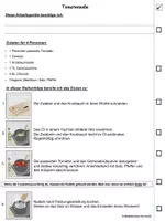 Vorschau - Arbeitsblätter - Einfaches Rezept für Tomatensoße Schritt–für–Schritt - Deckblatt