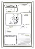Vorschau - Arbeitsblätter - Steckbrief zum Hamster (2 Versionen) - Deckblatt