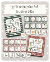 Aperçu - Apprentissages en autonomie - 10. 🦕 Grille d’orientation 3x3 – Les dinos 2026 - Page de couverture