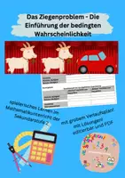 Vorschau - Arbeitsblätter - Bedingte Wahrscheinlichkeit - das Ziegenproblem - Deckblatt