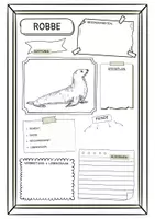 Vorschau - Arbeitsblätter - Steckbrief zur Robbe (2 Versionen) - Deckblatt