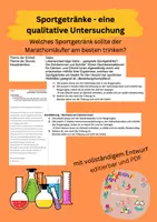 Vorschau - Stundenentwürfe - Sportgetränke - eine qualitative Untersuchung - Deckblatt