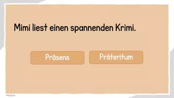 Vorschau - Präsentationen/Tafelbilder - Zeitformen Präsens Präteritum (unregelmäßig) - Interaktives Quiz - Seite 2