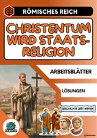 Vorschau - Arbeitsblätter - Im Wandel: Christentum wird Staatsreligion (Römisches Reich) - Deckblatt