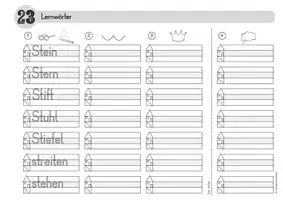 Vorschau - Arbeitsblätter - Lernwörter Klasse 1 Lola Heft 5 - Druckschrift - Seite 2