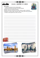 Vorschau - Arbeitsblätter - Great Britain - Landmarks in London - Big Ben - London Eye and more - trip to London with solutions - grades 8 9 10 11 - Seite 1