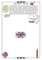 Vorschau - Arbeitsblätter - Great Britain - Introduction - Mind-Map Location and Nature with solutions - grades 8 9 10 11 - Seite 1