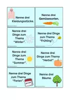 Vorschau - Stationenlernen - Nenne drei... Lern- & Spielkarten - Seite 3