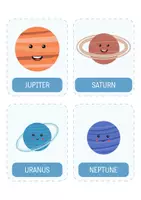 Vorschau - Fördermaterial/Inklusion - Sonnensystem & Weltraum Flashcards (ENG) - 12 Bildkärtchen für Kindergarten, Sachunterricht, Vorschule & Morgenkreis. Sprachförderung & Englisch als Zweitsprache. - Seite 2
