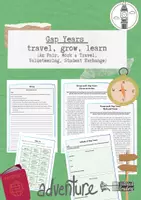 Vorschau - Unterrichtsreihen - Gap Years - travel, grow, learn - (Au Pair, Work & Travel, Volunteering, Student Exchange) - Deckblatt