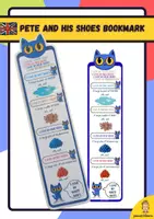 Vorschau - Merkblätter - Pete and his shoes bookmark - Deckblatt