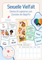 Vorschau - Arbeitsblätter - Sexuelle Vielfalt & Orientierung - Legekarten & Domino - Deckblatt