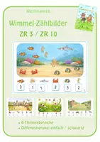 Vorschau - Fördermaterial/Inklusion - Wimmel-Zählbilder: Sicheres Abzählen (ZR3 / ZR10) - Deckblatt