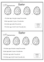 Vorschau - Stationenlernen - Easter Egg Logicals: Read & Colour (2-fach-differenziert) - Seite 2