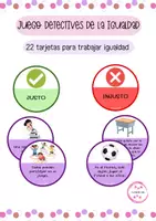 Vista previa - Tarjetas / Manipulativos - Detectives de la Igualdad - Juego manipulativo para el 8M - Portada