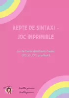 Vista previa - Hojas de trabajo - Repte de sintaxi – joc imprimible - Portada