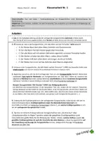 Vorschau - Klassenarbeiten - Klassenarbeit Kurzgeschichten Klasse 8 mit EWH - Der alte Mann und der Fernseher - Seite 1