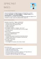Vorschau - Arbeitsblätter - Simple Past Basics ️💡 - Deckblatt