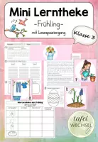 Vorschau - Arbeitsblätter - Mini-Lerntheke: Frühling (Kl.3) - Deckblatt
