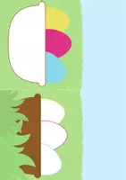 Vorschau - Mal- und Bastelvorlagen - Ostern: Knetvorlagen für Kinder – 10 Motive - Seite 3