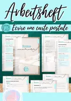 Vorschau - Stundenentwürfe - Production écrite: Écrire une carte postale - Deckblatt