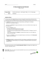 Vorschau - Klassenarbeiten - Klassenarbeit Die Physiker Klasse 9 mit EWH - Inspektor Voss - Seite 1