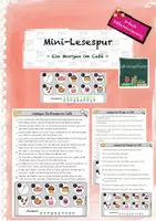 Vorschau - Arbeitsblätter - Mini-Lesespur: Ein Morgen im Café - Deckblatt