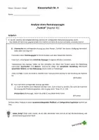 Vorschau - Klassenarbeiten - Klassenarbeit Tschick Klasse 8 mit EWH - Kapitel 41 - Tschicks Outing - Seite 1
