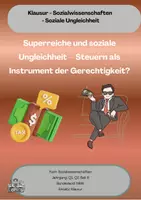 Vorschau - Klassenarbeiten - Klausur Sozialwissenschaften (Q1) - Soziale Ungleichheit, Vermögenskonzentration und Steuerpolitik - Deckblatt