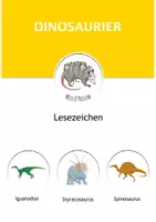 Vorschau - Anderer Materialtyp - Lesezeichen: Dinosaurierfakten- kostenlos - Deckblatt