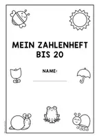 Vorschau - Arbeitsblätter - Fit in Klasse 1, Zahlenraumerweiterung, Zahlenraum 20 - Frühling, Mathe Arbeitsheft - Seite 1