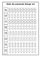 Vorschau - Arbeitsblätter - Fit in Klasse 1, Zahlenraumerweiterung, Zahlenraum 20 - Frühling, Mathe Arbeitsheft - Seite 3