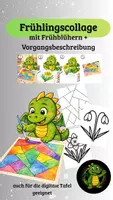 Vorschau - Mal- und Bastelvorlagen - Schritt für Schritt zum Kunstwerk: Eine bunte Frühlingscollage - Deckblatt