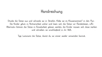 Vorschau - Stationenlernen - Lustige Sätze lesen und schreiben - Seite 1
