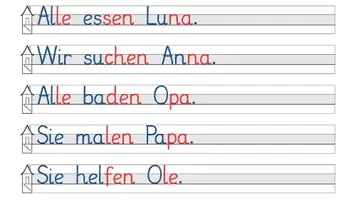 Vorschau - Stationenlernen - Lustige Sätze lesen und schreiben - Seite 2