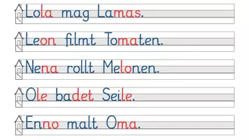 Vorschau - Stationenlernen - Lustige Sätze lesen und schreiben - Seite 3