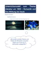 Vorschau - Unterrichtsreihen - Unterrichtsmodell zum Thema Literatur um 1800 – Romantik und ihre Wirkung bis heute (Qualifikationsphase) - Deckblatt