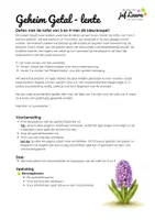 Voorbeeld - Lente - Geheim Getal - Kleurenspel - Tafel van 3 en 4 - Pagina 2