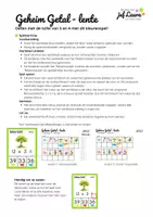 Voorbeeld - Lente - Geheim Getal - Kleurenspel - Tafel van 3 en 4 - Pagina 3