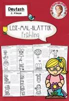 Vorschau - Arbeitsblätter - Lesemalblätter Frühling | Leseverstehen Deutsch Klasse 2 - Deckblatt