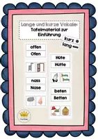 Vorschau - Präsentationen/Tafelbilder - Lange und kurze Vokale - Deckblatt