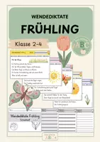 Vorschau - Arbeitsblätter - Wendediktate im Frühling (Bundle): Kl. 2-4 - Seite 1