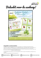 Voorbeeld - Lente - Geheim Getal - Kleurenspel - Tafel van 9 en 10 - Pagina 1