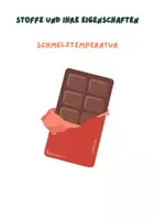 Vorschau - Arbeitsblätter - Stoffe und ihre Eigenschaften - 1F Schmelztemperatur + Experiment - Deckblatt