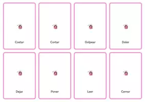 Vista previa - Juegos / Gamificación - Flashcards de verbos irregulares por patrones CAST - página 3