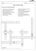 Vorschau - Arbeitsblätter - Feuer - Kreuzworträtsel - Arbeitsblatt - Seite 1