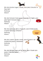 Vorschau - Arbeitsblätter - Dackel-Einmaleins - Deckblatt