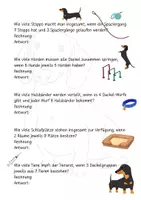 Vorschau - Arbeitsblätter - Dackel-Einmaleins - Seite 1